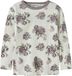 NAME IT NMFWILLITUS WOOL LS TOP Meisjes Lange mouwen shirts Wol Gebloemd Wit Maat 92