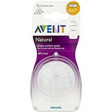 Philips Avent Nature-flesspeen Snelle voedseltoevoer 6 m+. 2 Stuk transparant