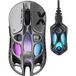 GravaStar Mercury X Pro 49g Souris de jeu sans fil, Dongle 8K, Capteur PAW3950 32000 DPI, Taux de rapport 8000 Hz, Alliage de magnésium, Conception creuse, Éclairage RVB, 5 boutons programmables - Argent