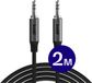Buddi Flex Aux Kabel - Audio Kabel - Jack Kabel - Male to Male - 3.5mm jack naar 3.5mm jack - Aux naar Aux - Auto - Koptelefoon kabel - Geschikt voor iPhone, Samsung en meer - 2 Meter