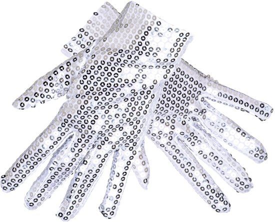 Boland Handschoenen pols sequins zilver - 8712026030733