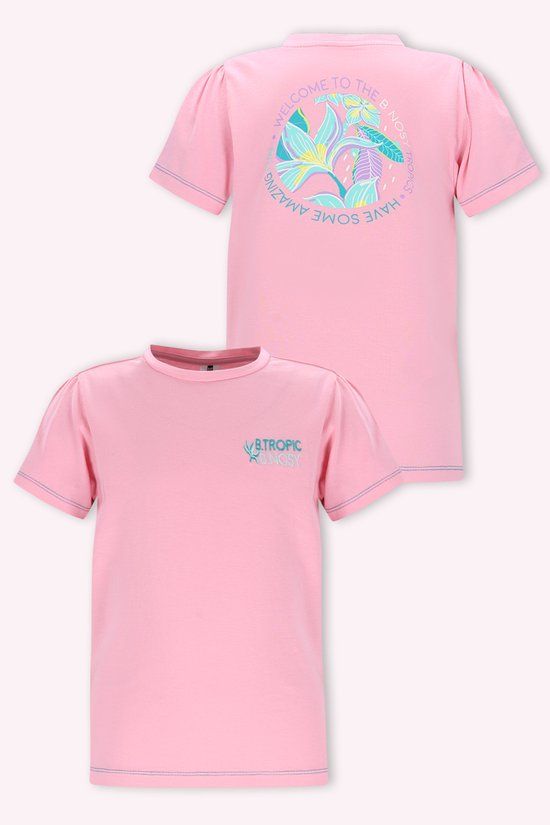 B.Nosy Y602-5409 Meisjes T-Shirt Roze - Maat 110
