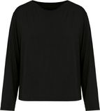 Hunkemöller Top Jersey Essential Zwart Lange Mouw Vrouwen Viscose L