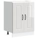 VidaXL Spoelbakonderkast Kalmar Hoogglans Wit 60x46x81,5cm