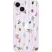 Montee de fleurs Bedrukt siliconen hoesje compatibel met Apple iPhone 14