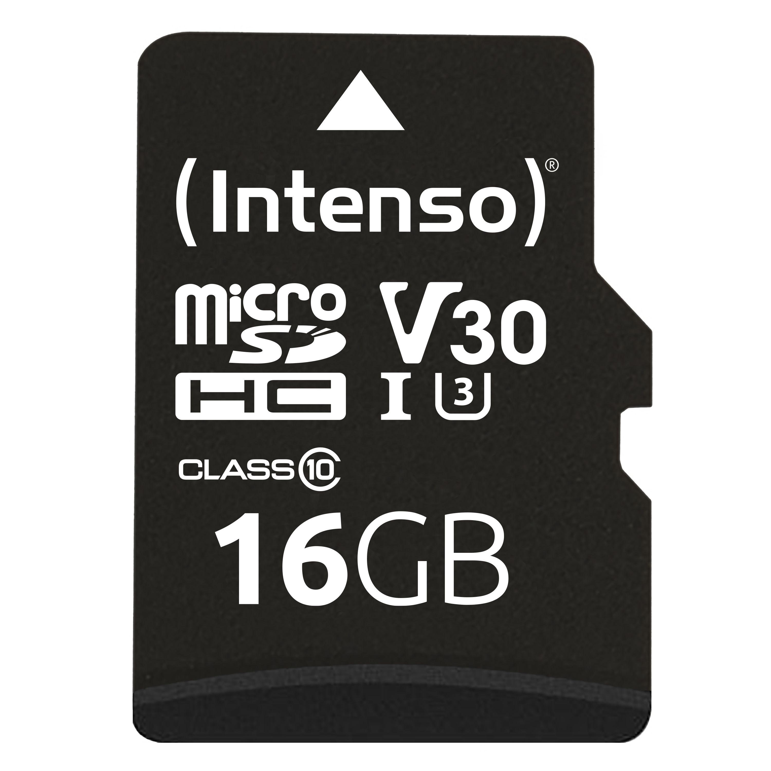 Intenso 16GB MicroSDHC UHS-I Class 10 Memory Card with SD Adapter