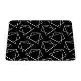 Bonamaison, Rechthoek Pop Art Digital bedrukte muismat, antislip onderkant, voor kantoor en thuis, grootte: 22x18 cm