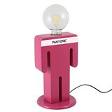 Pantone by Homemania 7002-4010-ERPN Homemania tafellamp, nachtkastje, wit, zwart, hout, 15 x 15 x 26 cm, 1 x E27, max. 100 W