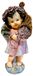 Art Sacrum Figurine « Ange aux fleurs » 17 cm