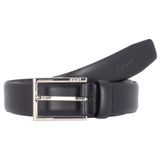 JOOP! Leren Riem Coll. Belt 3,0 CM W80 D`Blue Donkerblauw