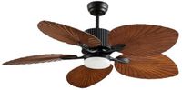CristalRecord Plafondventilator Palm Ø 132 cm bruin zwart