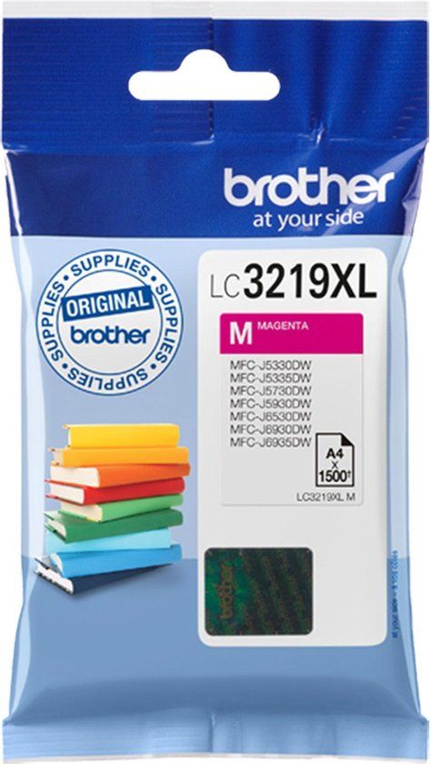 Brother LC-3219XLM Magenta Ink Cartridge - Original - 1500 Pages - Compatible with Brother MFC Printers