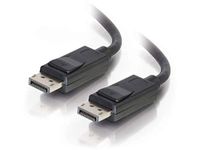 C2G 54404 DisplayPort-kabel met vergrendelingen M/M, 8K UHD compatibel, digitale audio video zwart (25 voet, 7,62 m)