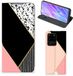 B2Ctelecom Samsung Galaxy S20 Ultra Stand Case Zwart Roze Vormen