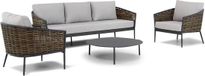 Coco Palm/Pacific 100cm stoel-bank loungeset 4-delig