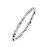 Lucardi Dames Stalen ring bolletje 2mm - Ring - Staal - Zilverkleurig - 19 / 60 mm