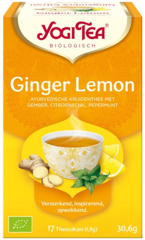 Yogitea Biologische Ginger Lemon - Kruidenthee - 30.6g