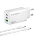 Wozinsky GaN 65W Universeel Blanc Charge rapide AC Intérieur