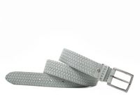TRESANTI EMILANO Nubuck riem met patroon Concrete Grijs