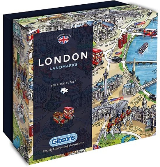 Gibsons Legpuzzel van 500 stukjes - London Landmarks