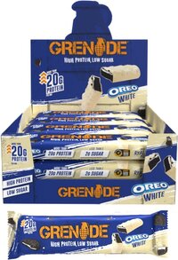 Grenade Protein Bar OREO White 20g Protein - Doos 12x 60g - 720g - Eiwitrepen voor Twee Weken - Eiwitten voor Spieren - Sportvoeding - Tussendoortjes - Cadeautje voor hem