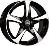 DBV 5SP 001 noir brillant poli façade 8.0Jx18 5x108 ET40