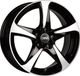 DBV 5SP 001 noir brillant poli façade 8.0Jx18 5x108 ET40