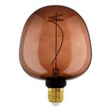 EGLO XXL E27-lamp, dimbaar, spiraal-led, retro gloeilamp, groot formaat