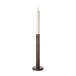 ERNST Bougeoir en bois 25 cm Marron foncé
