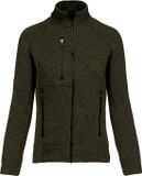 Kariban Heather damesvest met rits K9107 - Dark Khaki Melange - S