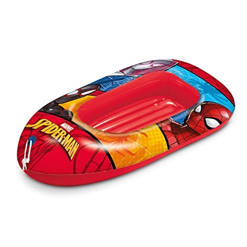 Mondo Toys - Spiderman Boat - tank met opblaasbare sokkel, rubberboot voor kinderen, maat 112 cm - PVC thermisch gelast - 16930