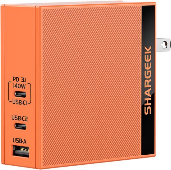 Sharge 140W PD3.1 Oplader Oranje USB C