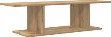 vidaXL meuble TV - 103 x 30 x 26,5 cm - marron - bois traité