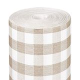 1 You Y YO 1 stuk - Pre! 120 cm (20 ser.) Like linnen - Vichy' 70 g/m2 0,40 x 24 m Taupe Spunlace