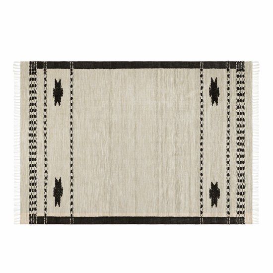 Loberon In- & outdoor vloerkleed Moorna beige/zwart