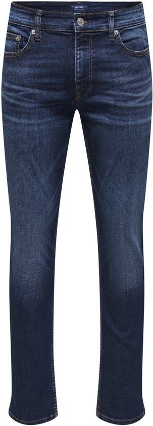 ONLY & SONS ONSLOOM Slim Fit Jeans Heren Dark Blue Denim W31/L32