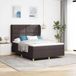 Prolenta Maison Exclusive - Boxspringbed met hoofdeinde, donkerbruin, 190 x 140 cm, gestoffeerd