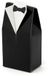 PartyDeco Cadeaudoosjes Bruidegom - Bruiloft - 10 stuks - Zwart/Wit - 7 x 9 cm
