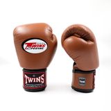 Twins Special BGVL-3 Brown - Leren bokshandschoenen - 14 oz - Retro Bruin