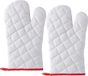 Mainless Manopla - 2x - blanc - coton - adultes - manopla de horno