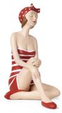 Merkloos Decoratieve Figuur Badenixe met Badpak 17x16x9cm