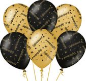 Merkloos / Sans marque Muchmore24 Classy party balloons - Gefeliciteerd