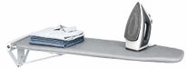 Table à repasser murale, pliable, acier, 100x30x17 cm, gris
