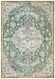 Safavieh Boho tapijt voor woonkamer, eetkamer, slaapkamer, Madison Collection, korte pool, zilver en ivoor, 61 x 91 cm