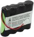 AccuCell Accupack NiMH 4,8V 1100mAh F1x4 Mignon AA avec câble de 60mm et connecteur remplace Blaupunkt HP HFR1100AA