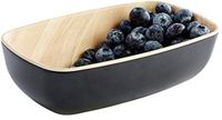 APS Gastronormbak - GN Bak - Melamine - Zwart/hout effect - 17,6 x 10,8 cm - Vaatwasserbestendig