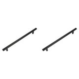 Amig - Pack van 2 Meubelgrepen - 96 Mm - Mat Zwart - Gemaakt van Staal - Voor Lades en Kasten - Mod. 837