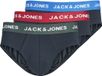 JACK&JONES JACGLOBE SOLID BRIEFS 3-PACK Heren Onderbroeken Sky Captain Effen 95% Biologisch katoen, 5% Elastaan L