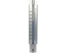 Hendrik Jan - Buitenthermometer - Aluminium - Zilver - 30 cm