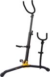 Hercules HCDS-536B Meervoudige standaard, 1 baritonsax, 1 alt- en tenorsax, opvouwbaar
